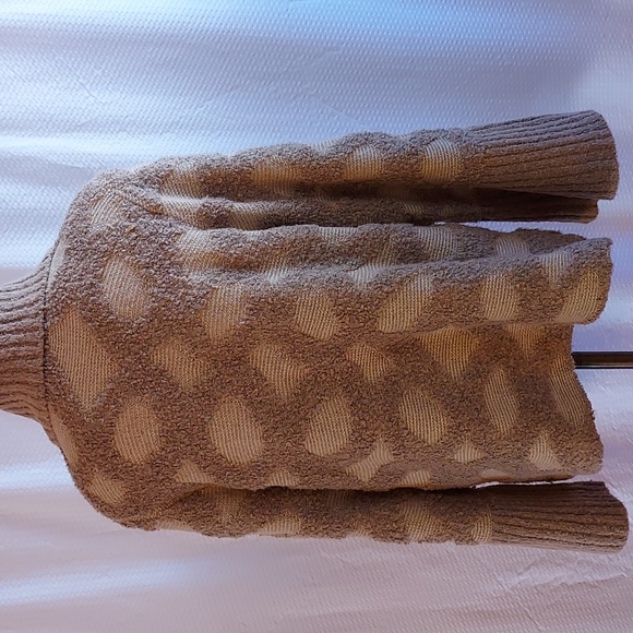 Rosie Neira   Anthropology Women's Cardigan Wool Blend Tan Textured  Lagenlook S - Picture 5 of 13